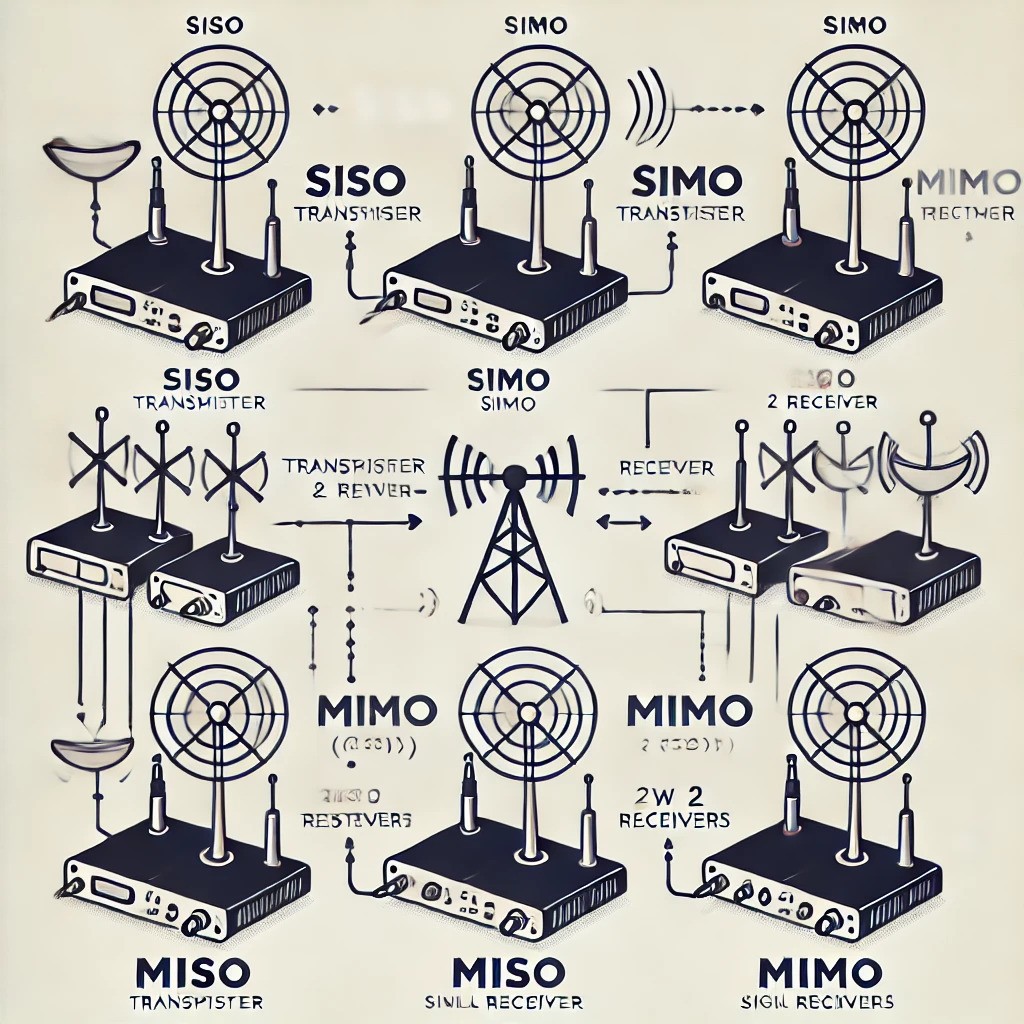 Project on SISO, SIMO, MISO, and MIMO 2022